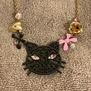 Betsey Johnson Cat Necklace